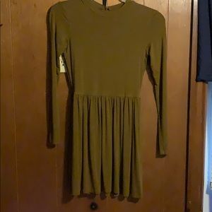 Dark brown long sleeve dress